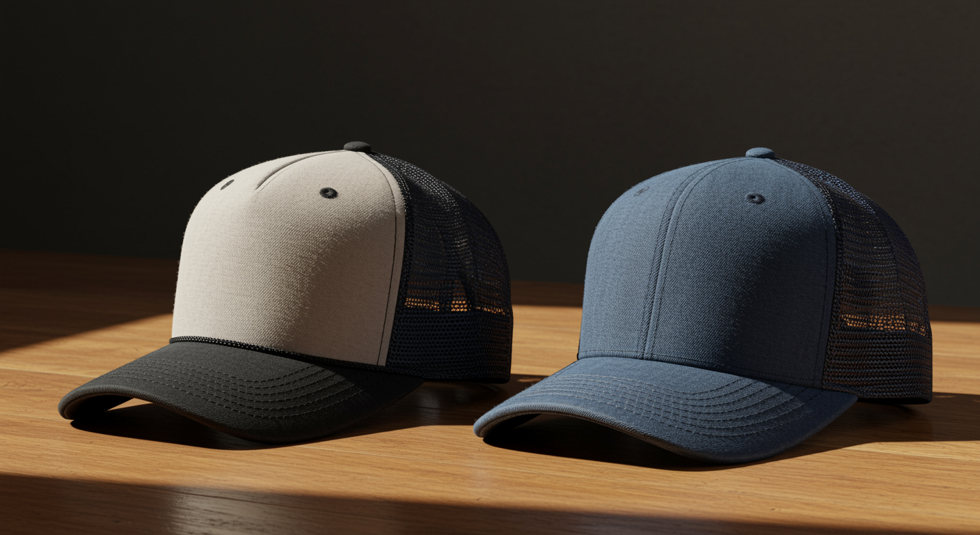 Construction & Comfort: The 5 Key Differences Between Trucker and Baseball Caps